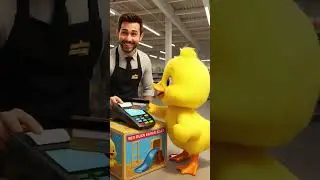 Duckling's First Slide Adventure #duck #duckling #duckslide #duckcute