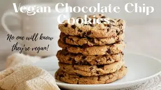 Bakery-Style Vegan Chocolate Chip Cookies (Crispy Edges + Chewy Centers!)