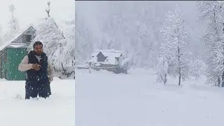 @rajabbutt94 Snowfall 🌧️🌨️ #snowfall #snow #jammukashmir #loran #poonch #viral #vlog #blog 
