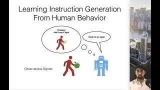 Continual Learning for Grounded Instruction Generation by Observing Human Following Behavior