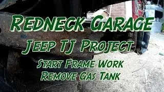 Jeep TJ Rear Frame Restoration - Gas Tank -  Rust Prevention