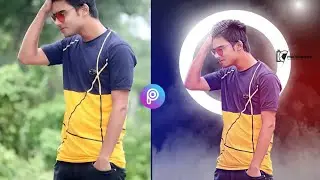 Ring light background editing, colour effects photo editing tutorial in PicsArt