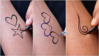 Tattoo for girls || I❤️U tattoo & simple heart tribal tattoo