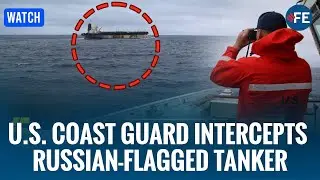WATCH: U.S. Coast Guard Seen Alongside Venezuela-Linked Russian Tanker
