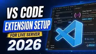 VS CODE LİVE SERVER EXTENSİON İNSTALLATİON (2026)#liveserver #visualstudiocode