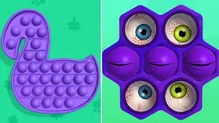 Pop Us! Very Satisfying and Relaxing ASMR Slicing Gameplay Video