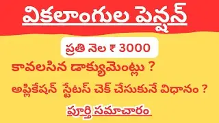 Disability Pension in Telugu 2023 | Ysr Pension Kanuka Scheme | Ysr Pension Kanuka Latest News