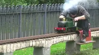 C.&.D.M.E.S at Hammonds Pond: The Five inch Gauge Live Steam is, Freelance 0-6-0T 'Simplex'. (V10)