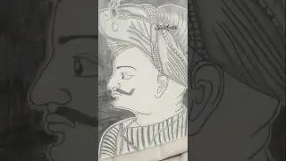 drawing of king of Mysore Tipu Sultan by md kaif king artist #mysoremaharaja #mysorepalace