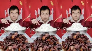 Yummy #62 : Eat roll belly braised pork belly 😋😋 #mukbang #food #porkbelly #eatingshow