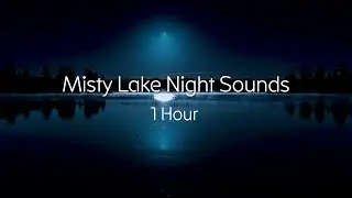 Quiet Lake at Night &bull; 1 Hour Dark Blue Calm Water Ambience (No Music)