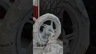 CAT velg motor beat Street warna grey epoxy diton pilox saporo #cat #velg #motor #modifikasi