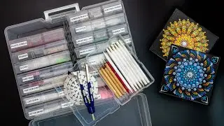 What's in the BOX?  A professional's dot mandala art supplies with ASMR audio