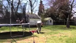 Kids beating up on daddy