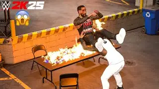 Jey Uso Destroys Jimmy Uso at Backstage Brawl | WWE 2K25 Gameplay