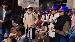 Volunteers trying to motivate villagers to stop Smoking and Drug De-adiction 
