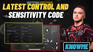 KNOWME Sensitivity Revealed + Original Control Code || KNOWME SENSITIVITY CODE || GATIH YT || #bgmi