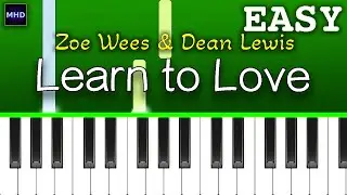 Zoe Wees & Dean Lewis - Learn to Love (Piano Tutorial)