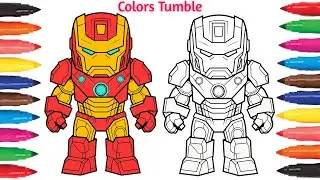 How to Color Ironman - Easy Coloring | Kids Drawing & Coloring | Colors Tumble. #ironman #kids