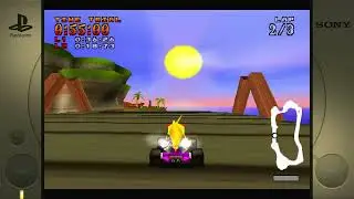 Crash Team Racing Crash Cove Time Trial Sony Playstation 1 Emulated