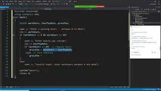 C++ programming, calculate grosspay with regular and overtime, overtime pay 1.5 times than regular