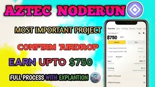 AZTEC NODERUN 💥 | FREE AIRDROP FOR ALL USERS 🚀 | FULL PROCESS EXPLAINED IN TELUGU | DON'T MISS OUT!