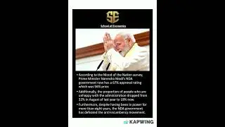 PM Modi now has a 67% approval rating which was 56% earlier. #currentaffairs #shorts #india