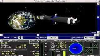 IE 4 PC games preview - Microsoft Space Simulator (1994)