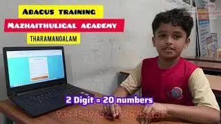 2digit 20numbers Mind Calculations, Mazhaithuligal Academy, Tharamangalam.