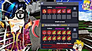 🔥 Rich Trade 🤑🔥 BlockManGo SkyBlock | How To Get Rich Trade 🤑 | Ujjwal BG | #viral #trade 