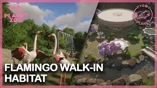 Flamingo Walk-in Habitat | Planet Zoo Speed Build