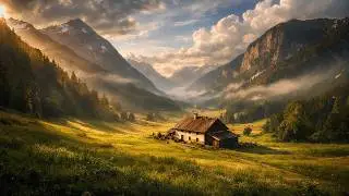 Peaceful Alpine Valley 🏔️ | Relaxing Piano Music for Deep Calm