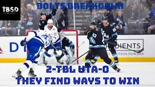 Bolts Breakdown- TBL 2 UTA O- They find ways to win!