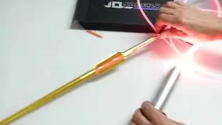 Making Yondu's Yaka Arrow from Guardians of the Galaxy, light unit installation.