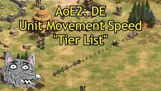 AoE2:DE | Unit Movement Speed Comparison - Tier List(?)