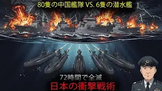 【海外の反応】中国艦隊80隻による日本封鎖 vs 海自潜水艦6隻 海自潜水艦部隊の72時間と驚愕の結末