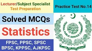 Solved MCQs Statistics Practice Test No.14