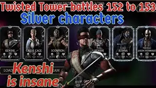 Twisted Tower battles 152 to 153 with silver characters