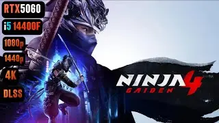 RTX 5060 Ninja Gaiden 4 FPS TEST | Ninja Gaiden 4 RTX 5060 & i5 14400F Benchmark