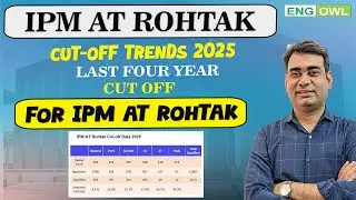 IPM AT Rohtak Cut-off 2025 | Last four-year cut-off of IPM AT Rohtak
