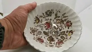 Johnson Brothers Staffordshire Bouquet Floral China Cereal Bowl