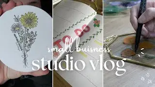painting glass frames * bullet journaling * new sticker designs * planning a spring launch