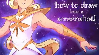 How to Draw from a Screenshot | She-Ra art video!