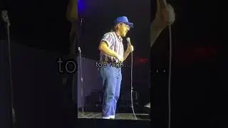 Comedian with &ldquo;man-boobs&rdquo;-New joke, Small crowd  #standupcomedy #standup #jokes #gynecomastia