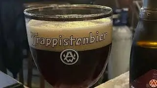 Sampling some great beer in Antwerp
