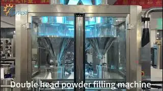 Milk Powder Can Filling Machine with Double Head,Can Filler Machine with weigh rejection for protein