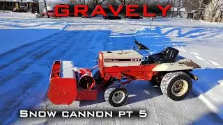 Снежная пушка Gravely, часть 5: окончательная сборка, незавершенные работы, расчистка подъездной ...