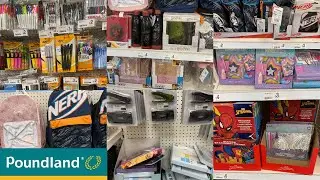 POUNDLAND BACK TO SCHOOL ESSENTIALS WITH PRICE AUG 2022 | POUNDLAND HAUL | TRAVELANDSHOP WITH ME