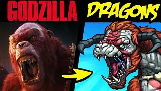 What if GODZILLA MONSTERS Were DRAGONS?! P4 (Lore & Speedpaint)