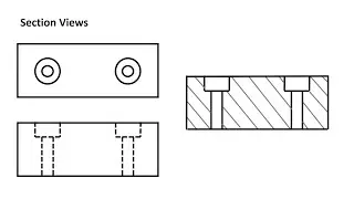 Inclined Surfaces and Section Views - Read - Interpret - Create Technical Drawings!